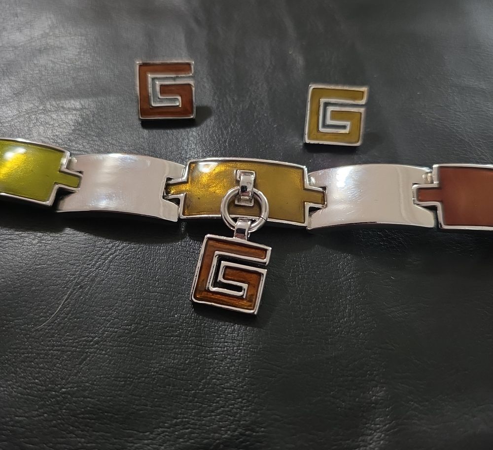 Givenchy Multi Color Bracelet and Earrings Set